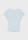 Jabes Printed Shirred Short Sleeve Tee