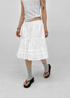 Paoki Flare Banding Midi Skirt