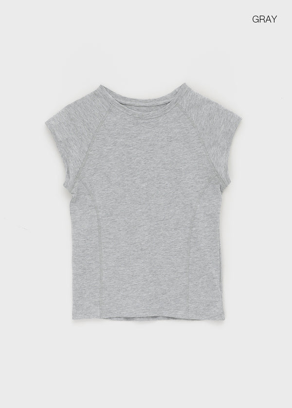 Odell Cut-out Cap Sleeve Short-sleeve Tee