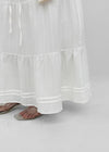Roheven Banded Tiered Long Skirt