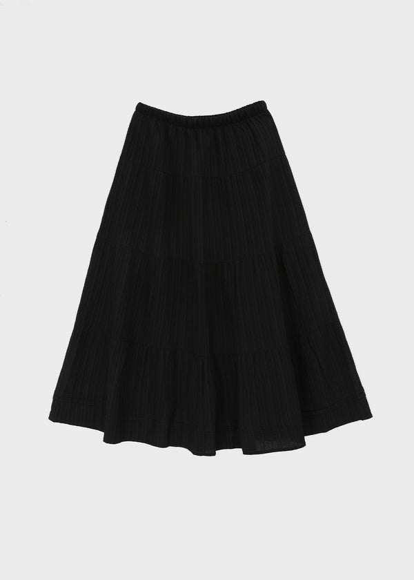 Roheven Banded Tiered Long Skirt