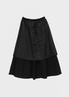 Roheven Banded Tiered Long Skirt
