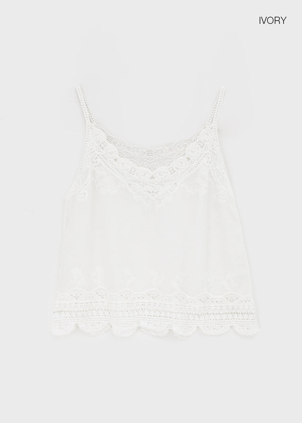 Janr Lace Sleeveless Blouse