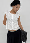 Camino Short-sleeve Puff Blouse