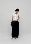 Camino Short-sleeve Puff Blouse