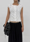 Camino Short-sleeve Puff Blouse
