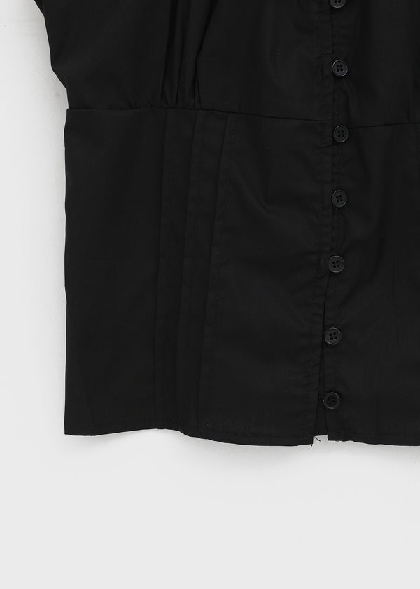 Camino Short-sleeve Puff Blouse