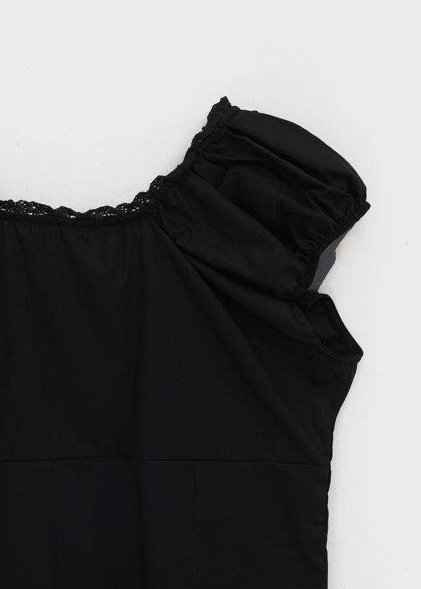 Camino Short-sleeve Puff Blouse