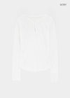 Pook Hook Henley Neck Vintage Summer Tencel Long Sleeve Tee