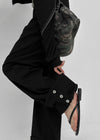 Ponhi Button Wide Cotton Pants
