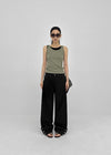 [MADE] Plio U-Neck Ribbed Sleeveless Top
