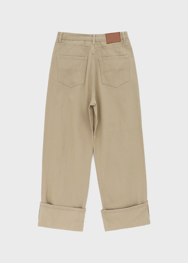 Ponhi Button Wide Cotton Pants