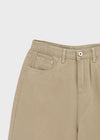 Ponhi Button Wide Cotton Pants