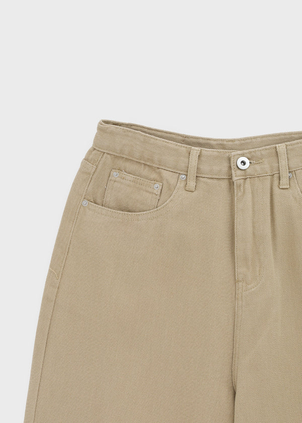 Ponhi Button Wide Cotton Pants