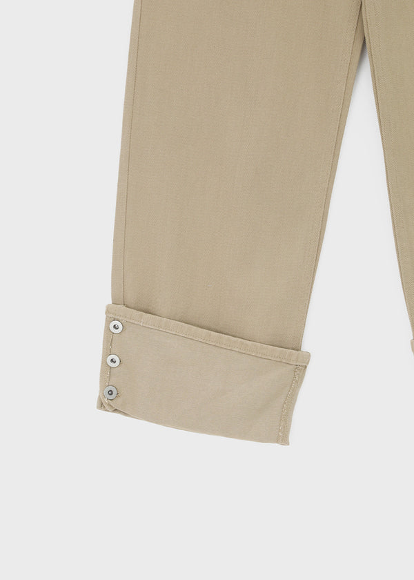 Ponhi Button Wide Cotton Pants