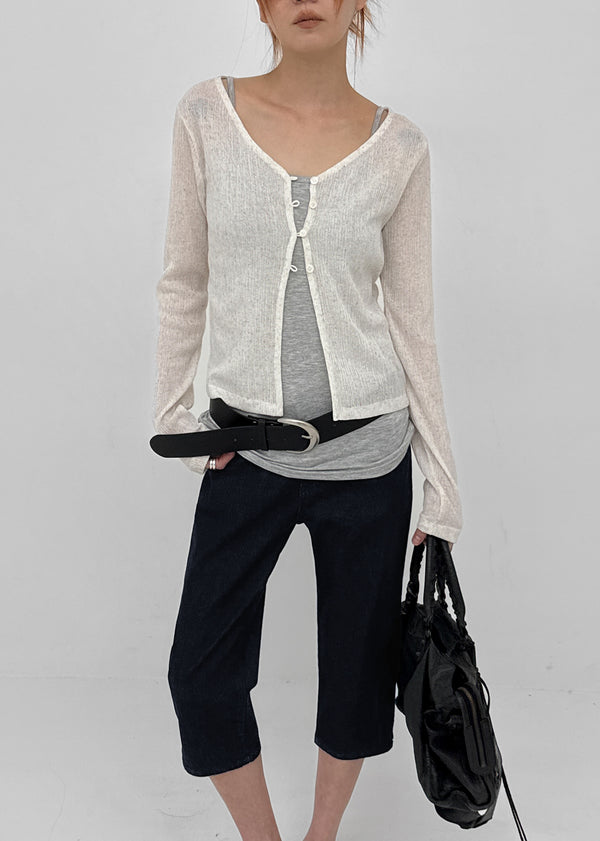 [MADE] Sharel Linen Knit Cardigan
