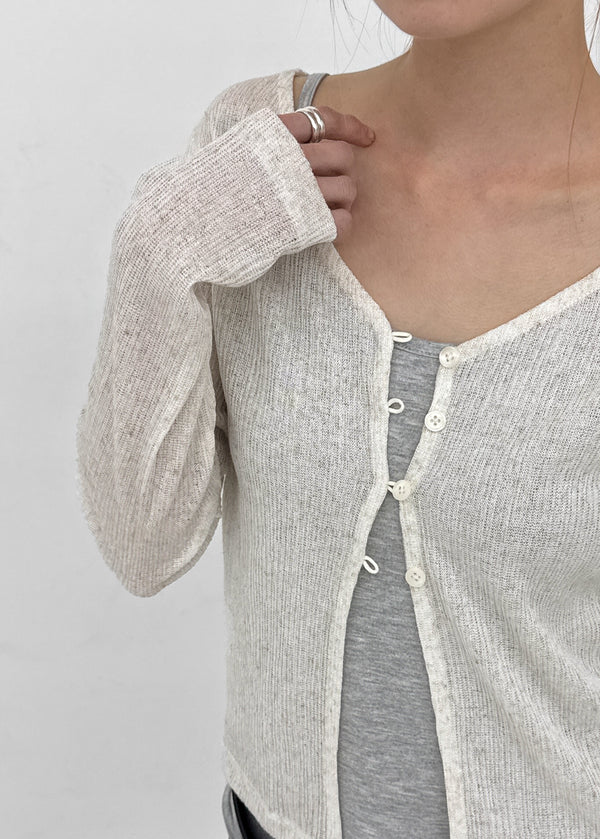 [MADE] Sharel Linen Knit Cardigan