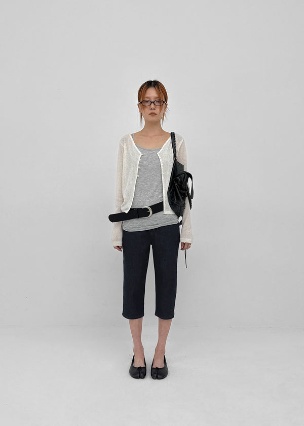 Labetin Button Capri Denim Pants