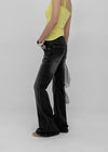Comonut Banding Washed Bootcut Denim Pants