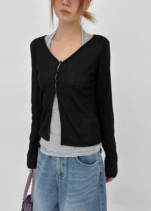 [MADE] Sharel Linen Knit Cardigan