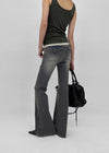 Cellom Back Pocket Slim Washed Bootcut Denim Pants