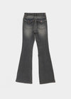 Cellom Back Pocket Slim Washed Bootcut Denim Pants