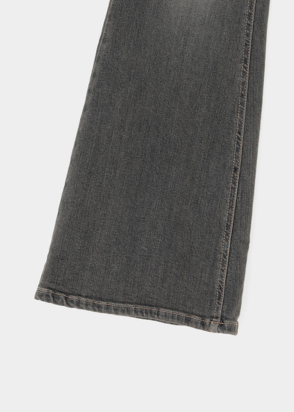 Cellom Back Pocket Slim Washed Bootcut Denim Pants
