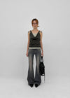 Serio Button Layered Sleeveless