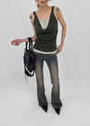Serio Button Layered Sleeveless
