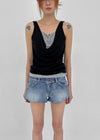 Serio Button Layered Sleeveless