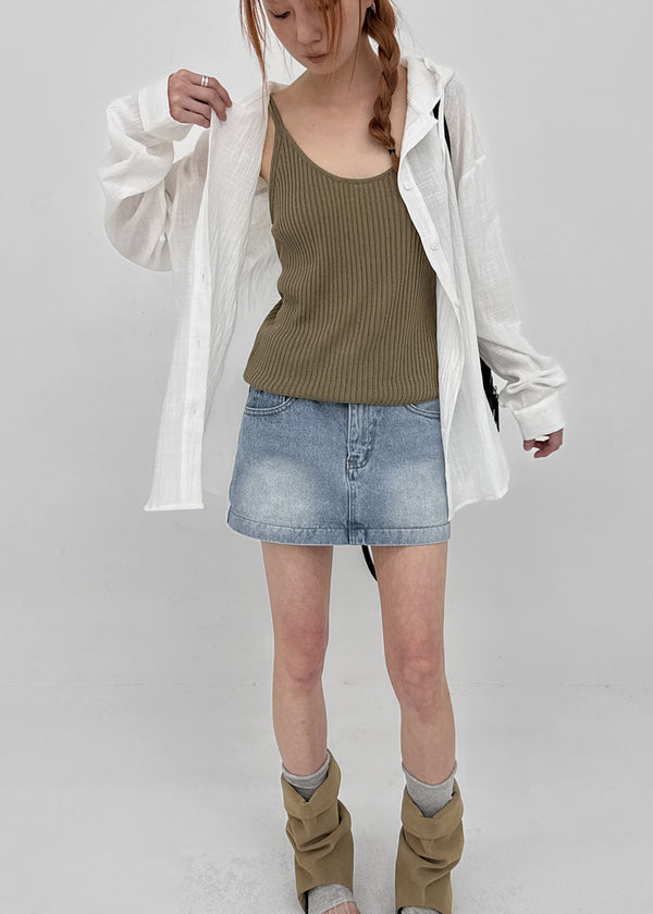 Zenlo Back Pocket Mini Skirt Pants