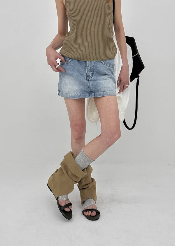 Zenlo Back Pocket Mini Skirt Pants