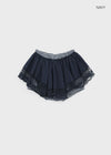 Kenocton Banding Frill Pumpkin Mini Skirt Pants