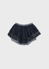 Kenocton Banding Frill Pumpkin Mini Skirt Pants