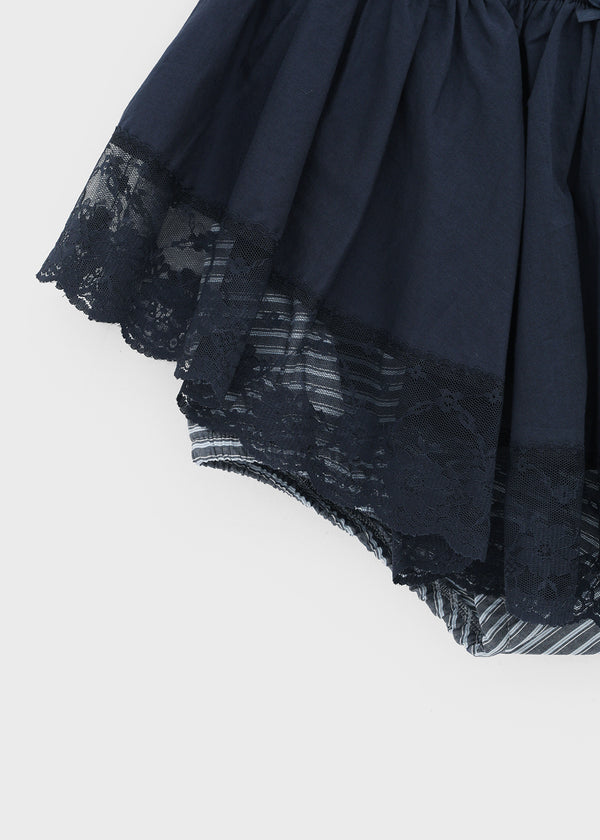 Kenocton Banding Frill Pumpkin Mini Skirt Pants