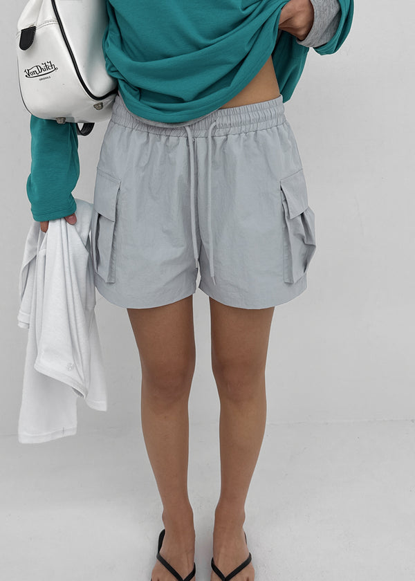 [MADE] Angti Nylon Cargo Banding Shorts