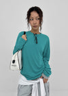 (UNISEX) New Vain Round Long Sleeve Tee