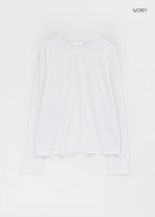 (UNISEX) New Vain Round Long Sleeve Tee