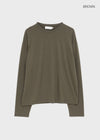 (UNISEX) New Vain Round Long Sleeve Tee