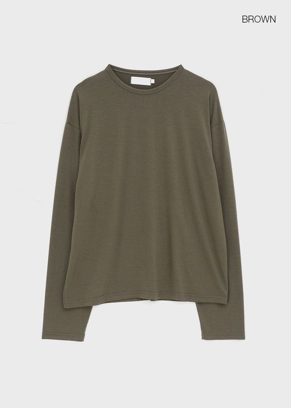 (UNISEX) New Vain Round Long Sleeve Tee