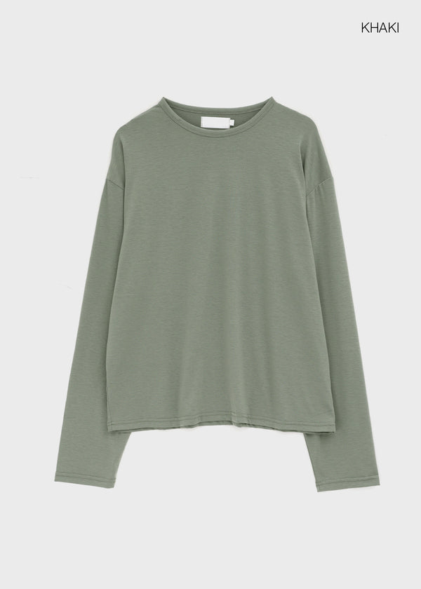(UNISEX) New Vain Round Long Sleeve Tee