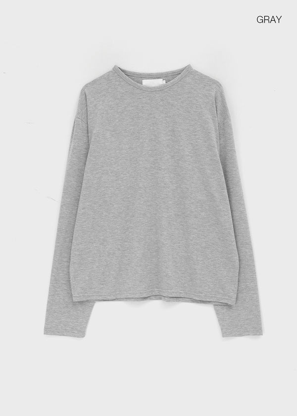 (UNISEX) New Vain Round Long Sleeve Tee