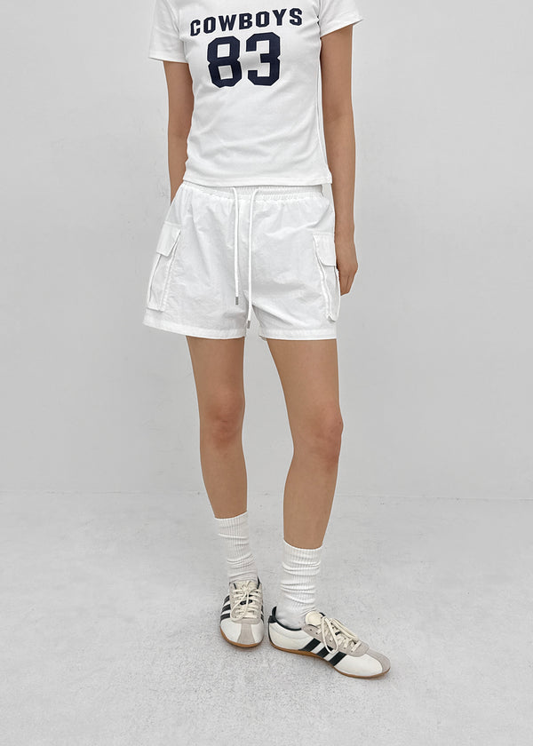 [MADE] Angti Nylon Cargo Banding Shorts