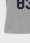 Teen Bar Layered Halter Off-shoulder Short Sleeve Tee