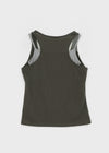 Shollit Vintage Print Layered Sleeveless