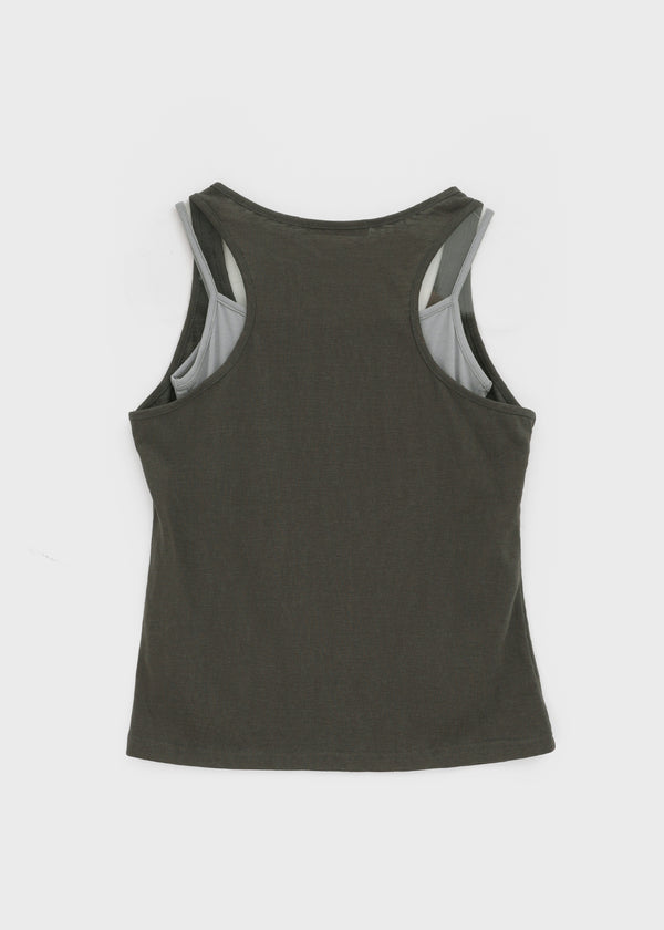 Shollit Vintage Print Layered Sleeveless