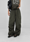 (UNISEX) Lamua Nylon Wide String Pants