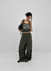 (UNISEX) Lamua Nylon Wide String Pants