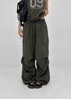 (UNISEX) Lamua Nylon Wide String Pants