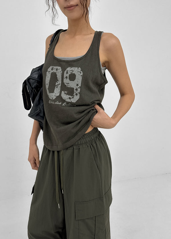 Shollit Vintage Print Layered Sleeveless